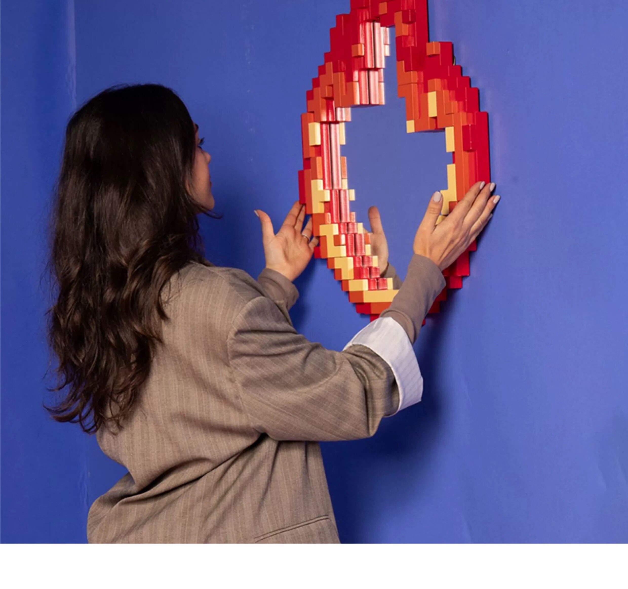 Декоративные зеркала 【官方授权】意大利seletti pxiel绿泡泡像素挂镜卧室浴室上墙镜