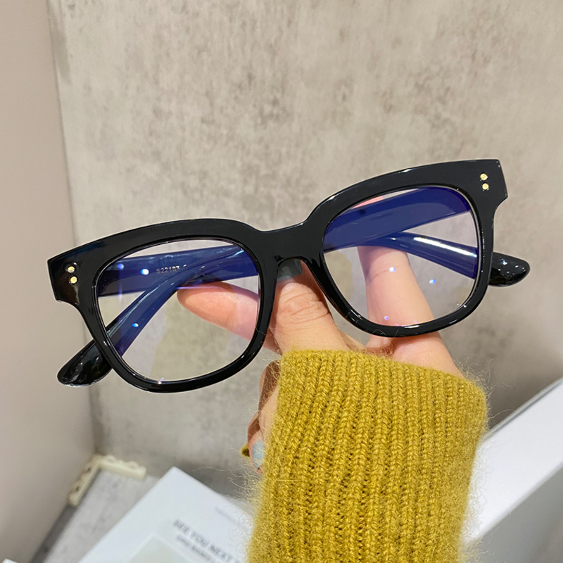 Near-sight glass frame Female Korean version Tide Coarse Black Frame Net Red-proof Blu-ray Radiation Men are equipped with degree spectacle frame