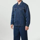 Джинсовый износостойкий комплект для работы, рабочая одежда, увеличенная толщина, защита от ожогов