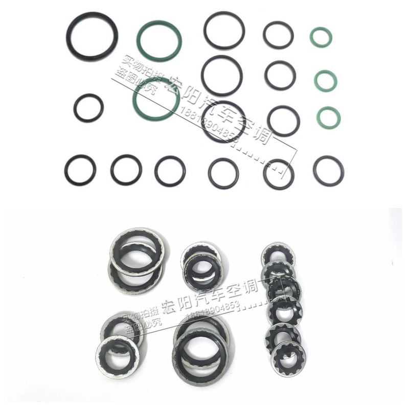 Suitable for Tesla Model Y 3 Car Air Conditioning Heat Pump Valve Rubber Ring Air Conditioning Pipe Gasket Repair Kit Accessories