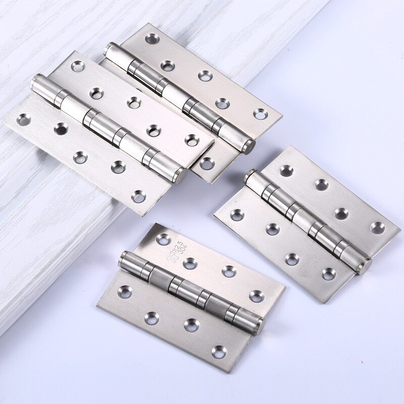 Two-piece stainless steel bearing mute flat hinge solid wood door indoor door casement door and window hinge hinge