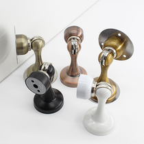 Door suction non-perforated strong magnetic toilet anti-collision door stop suction door suction door door door door blocking toilet New