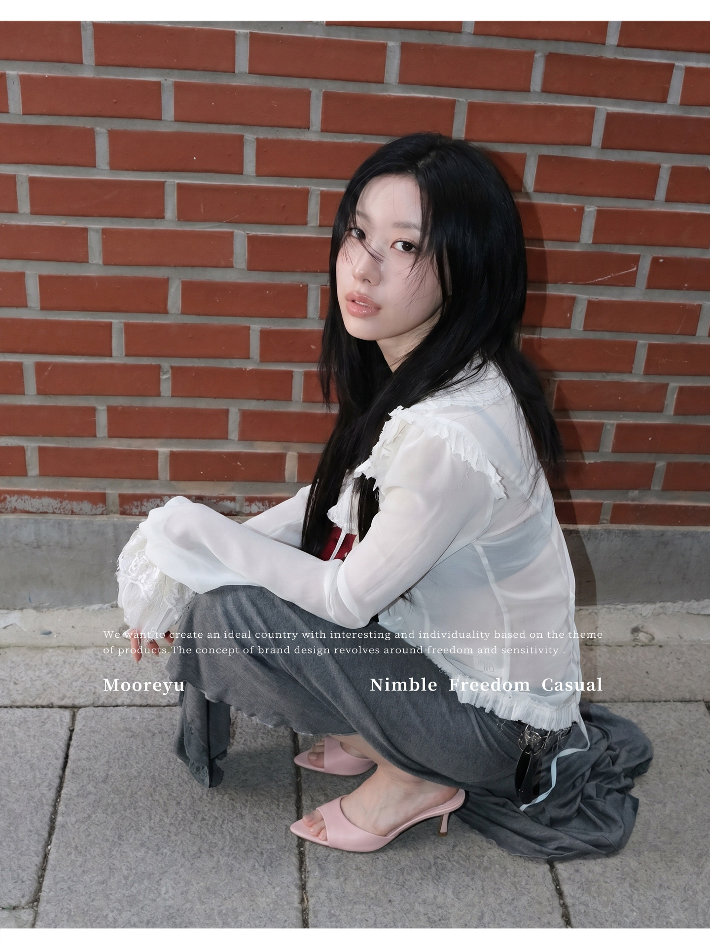 Mooreyu Open-Toe Stiletto Heel Sandal