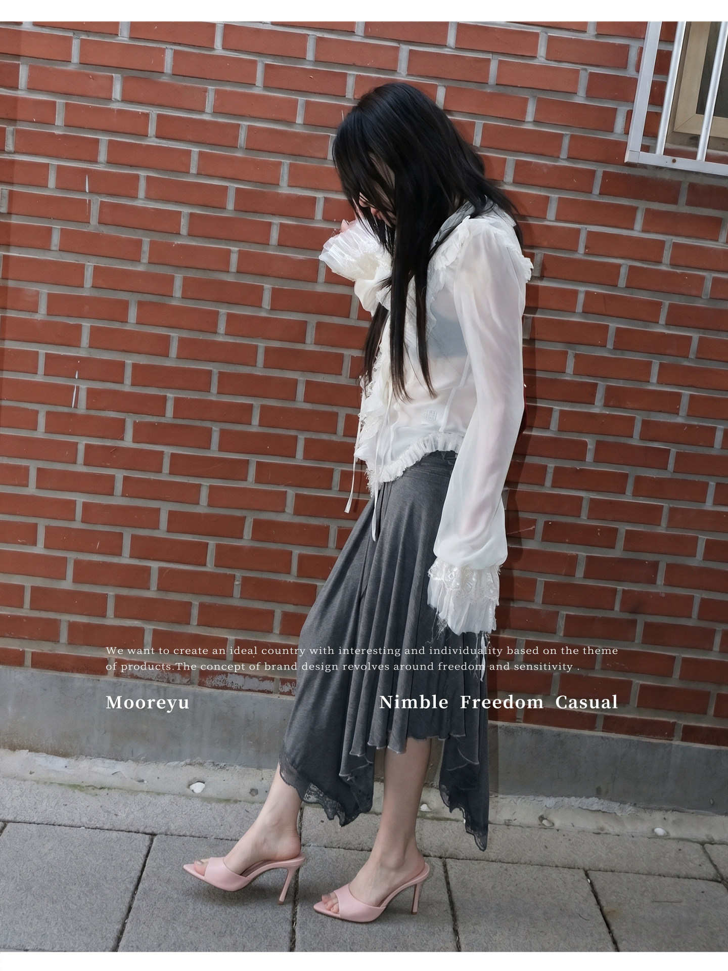Mooreyu Open-Toe Stiletto Heel Sandal