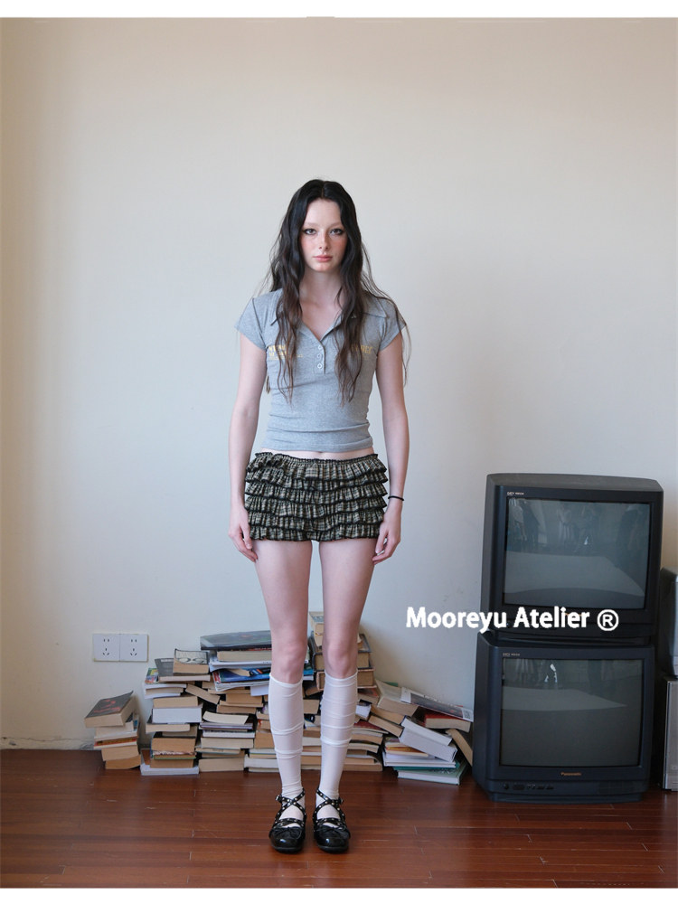 Mooreyu Leather Bow Ballet Flat