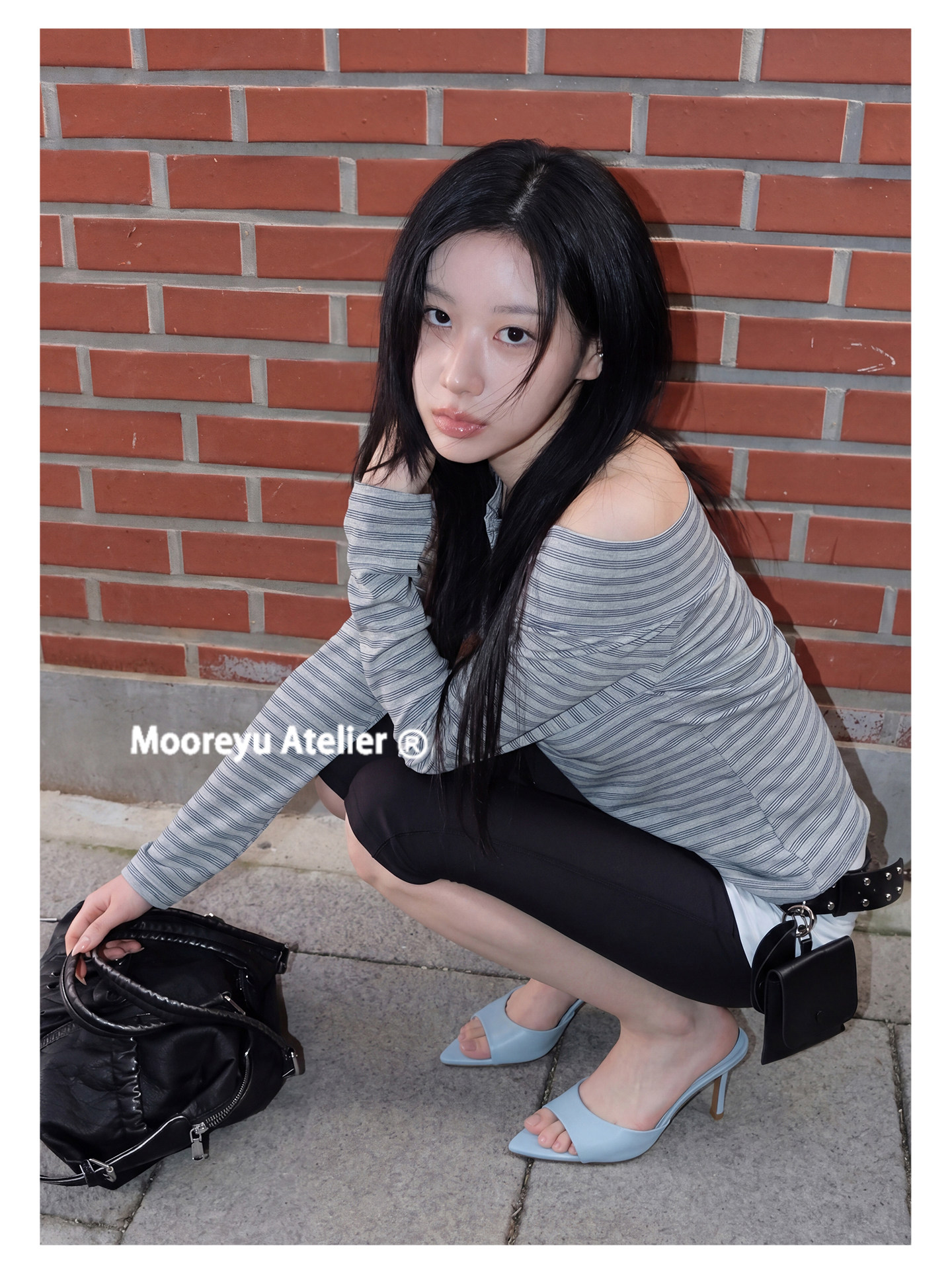 Mooreyu Open-Toe Stiletto Heel Sandal