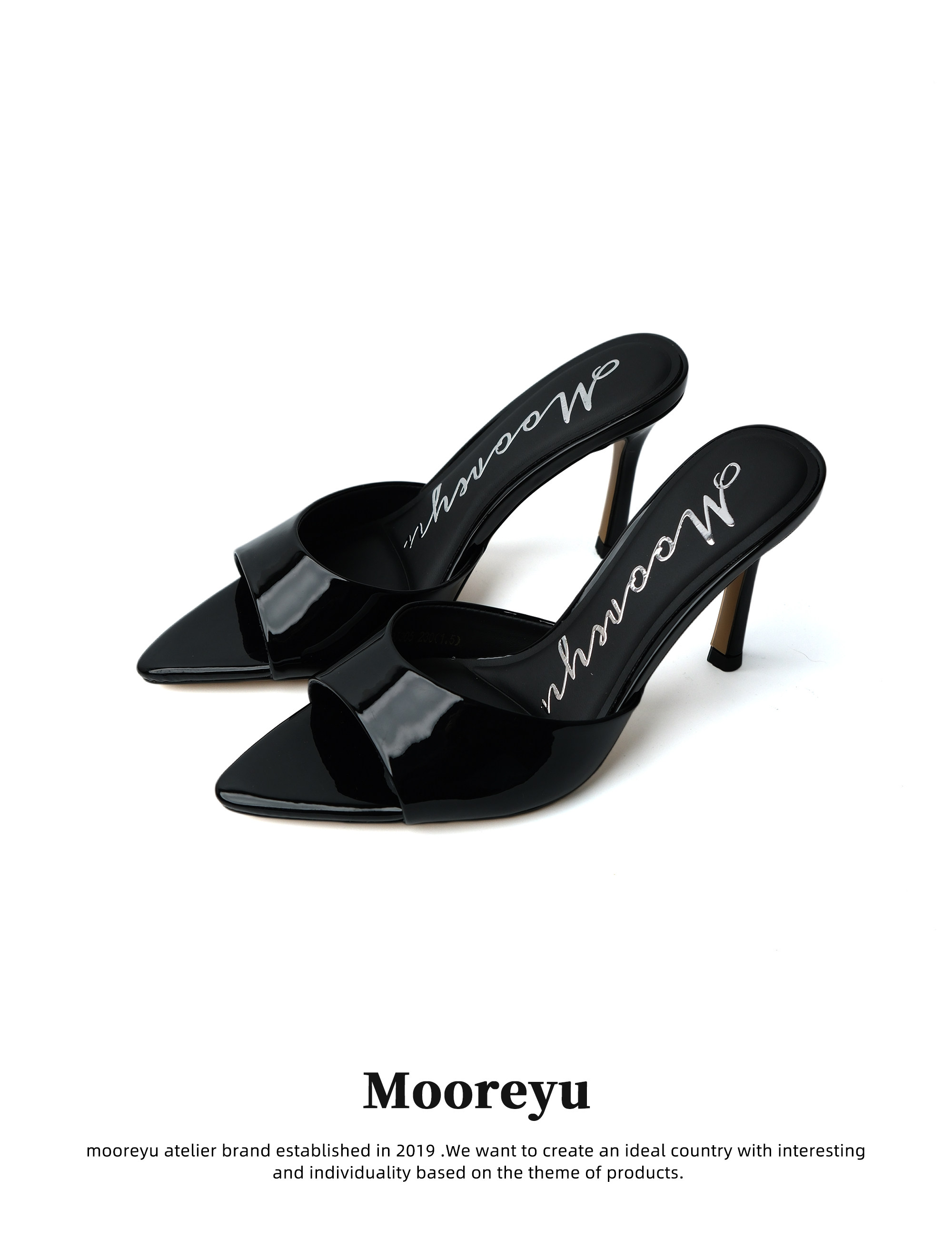 Mooreyu Open-Toe Stiletto Heel Sandal