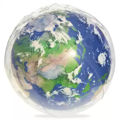 Realistic Earth Modeling beach ball double inflatable planet pattern playing water ball transparent atmosphere photo prop ball