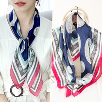 Small square scarf women wild autumn winter ins Korean square Japanese spring and autumn thin scarf scarf decoration literature