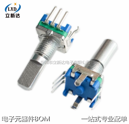 EC11 half-axis half-half 20mm digital potentiometers rotary encoder 20-bit pulse band switch
