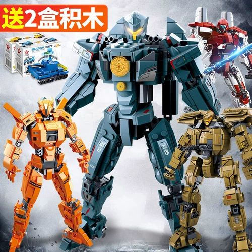 Подлинная Pacific 2 Mech Model Model Mesting Strange Consamens, совместимые с Legao Boys, упаковывают мальчики и детские игрушки