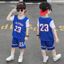 Childrens Clothing Summer Basketball Suits Speed Jersey Suit 2022 New Fashion Kids Play Sport Thin pieces Two sets