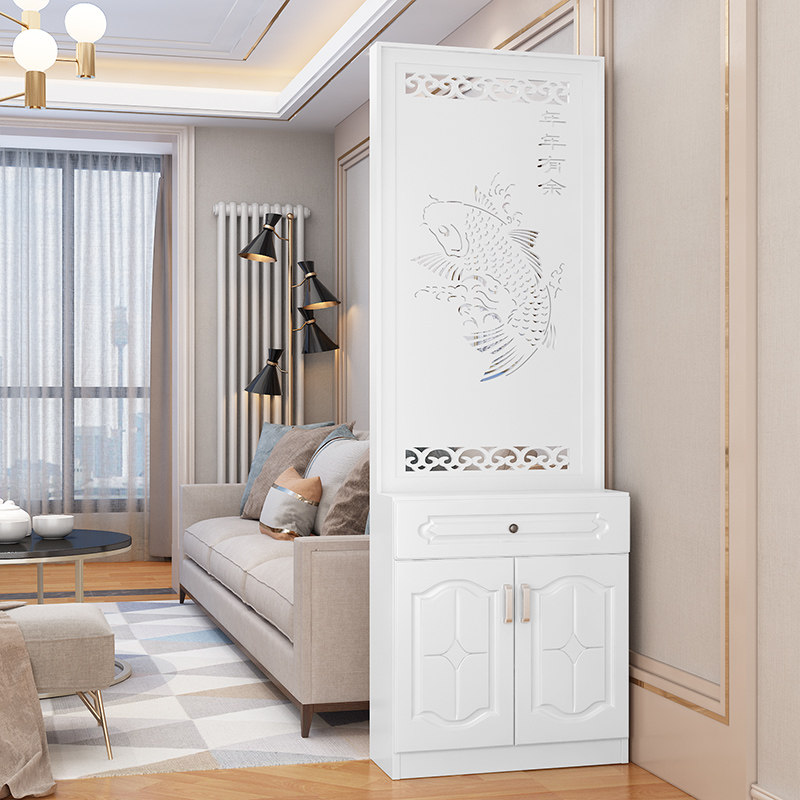Chinese Style Screen Door Hall Cabinet Partition seat Screen Living room Xuanguan Mobile minimalist modern Living room Bedroom Decorative Shelf Shoe Cabinet