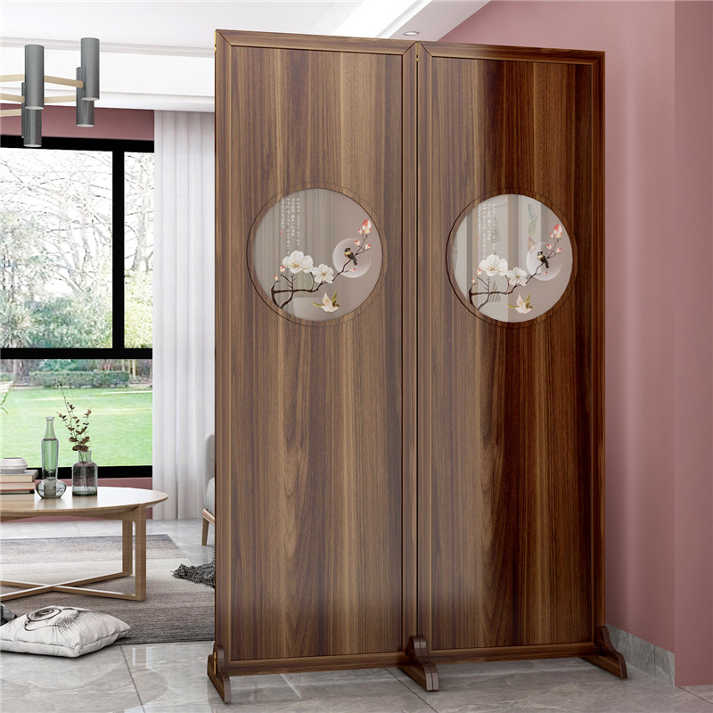 Entrance Door Entrance Screen Partition Living Room New Chinese Style Brief Modern Genguan Office Creative Decoration Mobile Shelter