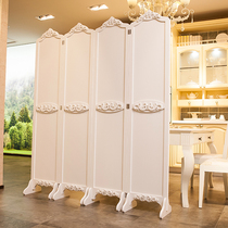 Jane Europe living room screen partition fashion fitting room mobile creative modern white bedroom folding screen hotel office porch