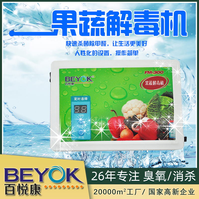 Baiyuekang multifunctional oxygen machine fruit and vegetable detoxification washing dish dishwasher meat quality hormone-lowering FM-300 recommended