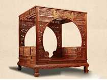 Mahogany African yellow rosewood solid wood frame large bed beauty bed hedgehog rosewood bridal chamber sheets door moon hole bed
