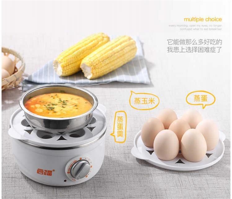 Trứng nấu tự động tắt trứng hấp hộ gia đình trứng nhỏ steam Máy luộc trứng ăn sáng máy hấp thức ăn nóng - Nồi trứng ca nấu đa năng