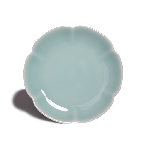 Taiwan's pottery master Cai Xiaofang Xiaofang Aofang Kiln Blue Porcelain Sunflower Cup Nursery small number pot bearing the early work of the pot tray