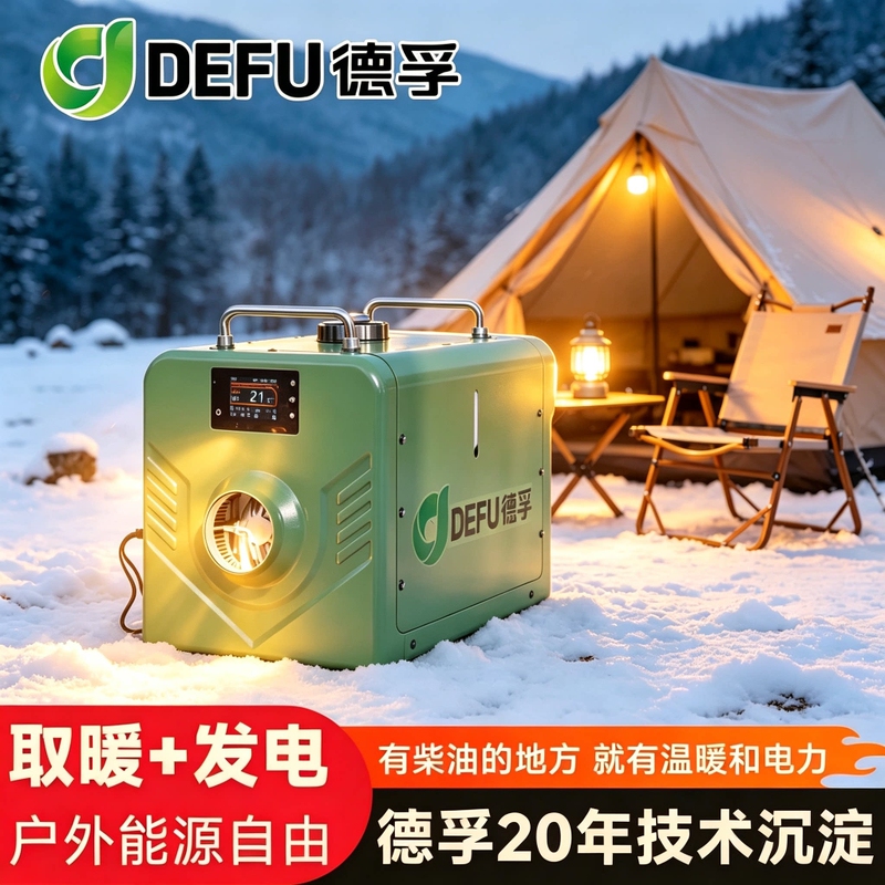 Defu Self-Generating Diesel Heater for Outdoor Camping, Ice Fishing Tent, Portable High-Power Parking Heater Defu Self-Generating Diesel Heater for Outdoor Camping, Ice Fishing Tent, Portable High-Power Parking Heater