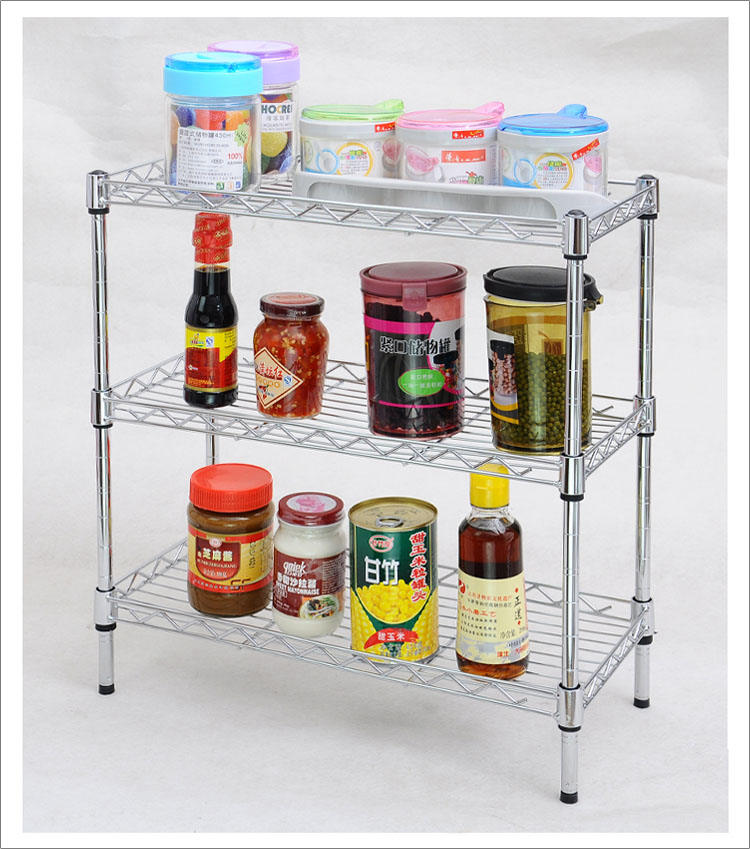 Kitchen seasoning rack Condiment storage shelf Multi-layer countertop shelf File rack 2-layer 3-layer shelf Kitchen rack