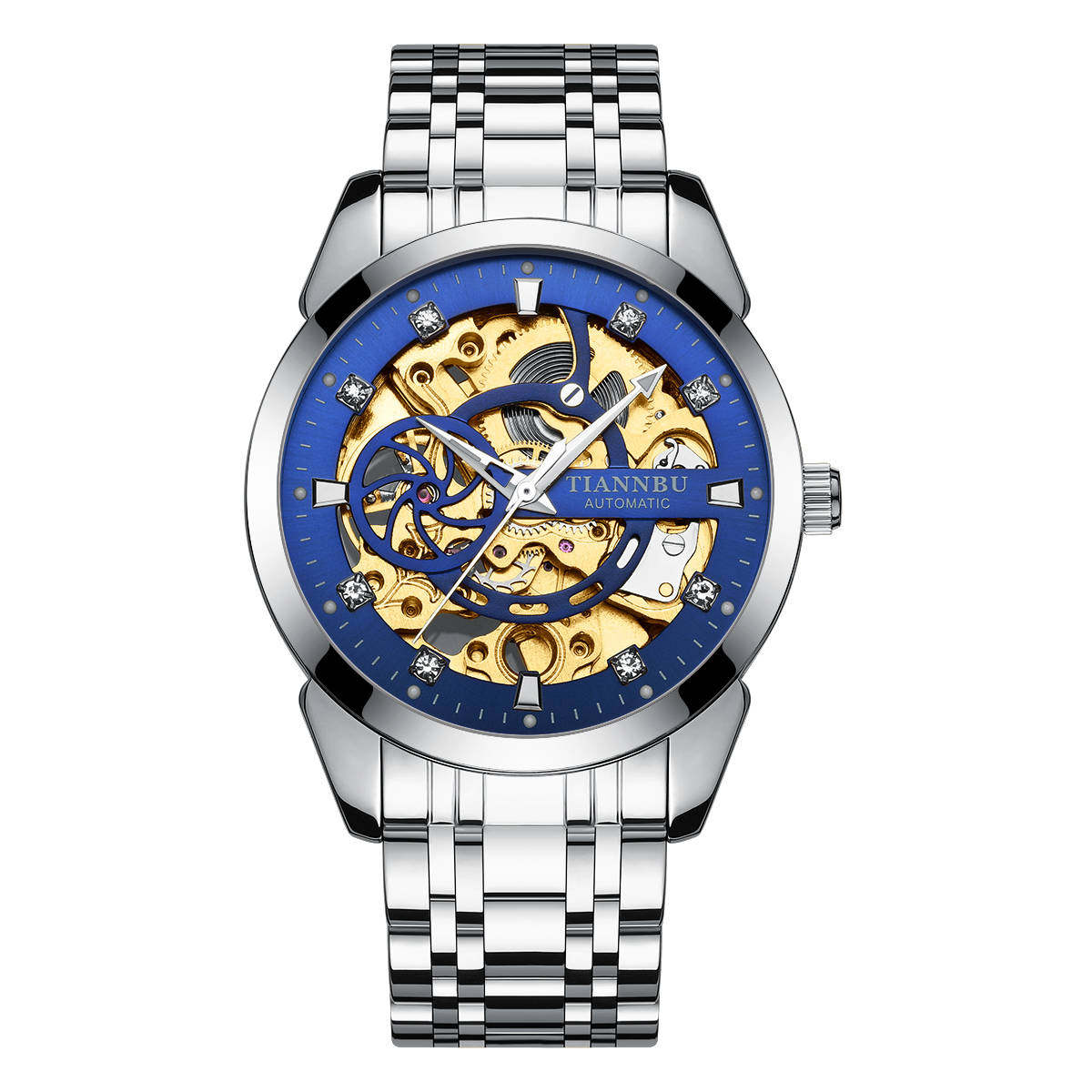 Concept Mechanical Men's Fully Automatic Hollow out Sports Trend Student Fashion Watch_voghion.com