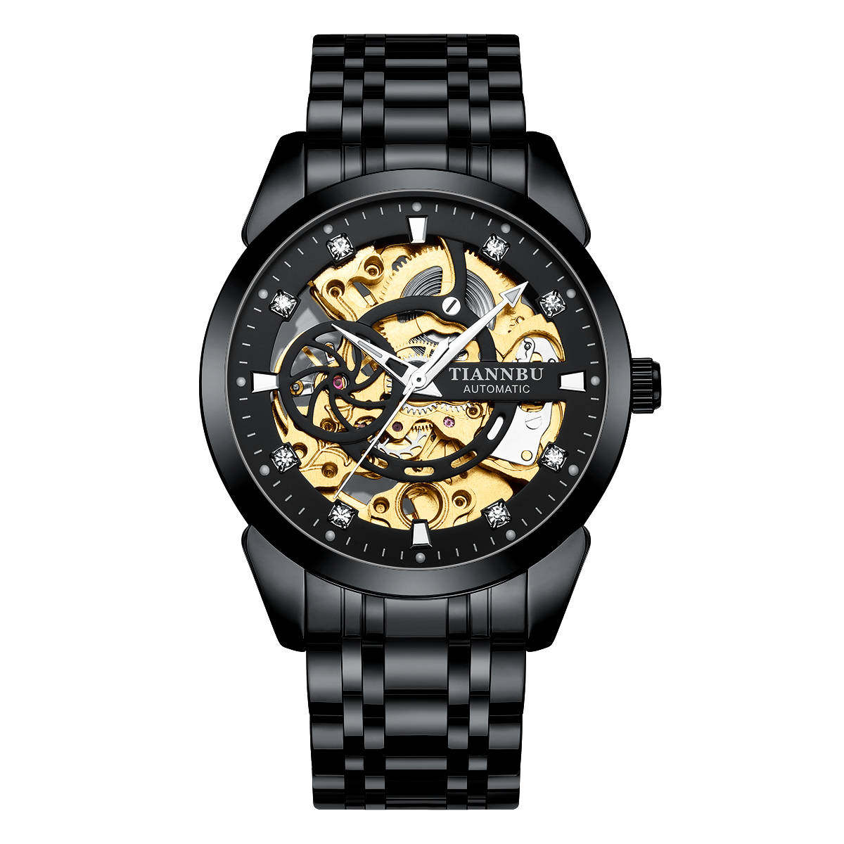 Concept Mechanical Men's Fully Automatic Hollow out Sports Trend Student Fashion Watch_voghion.com