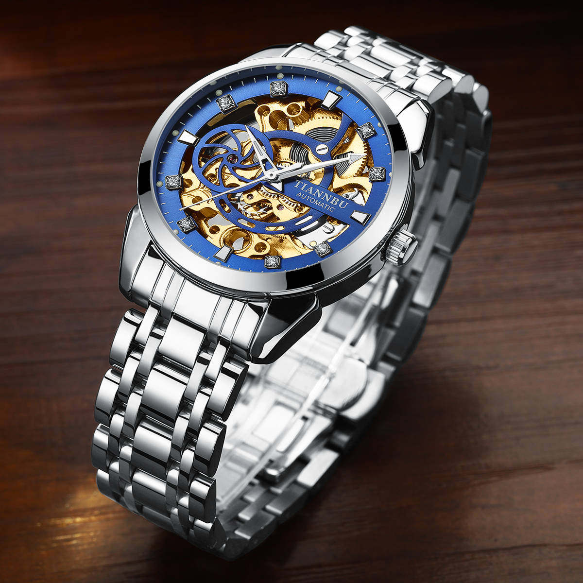 Concept Mechanical Men's Fully Automatic Hollow out Sports Trend Student Fashion Watch_voghion.com