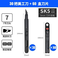 【30 комплектов + 600 лезвий】 SK5 Black Blade