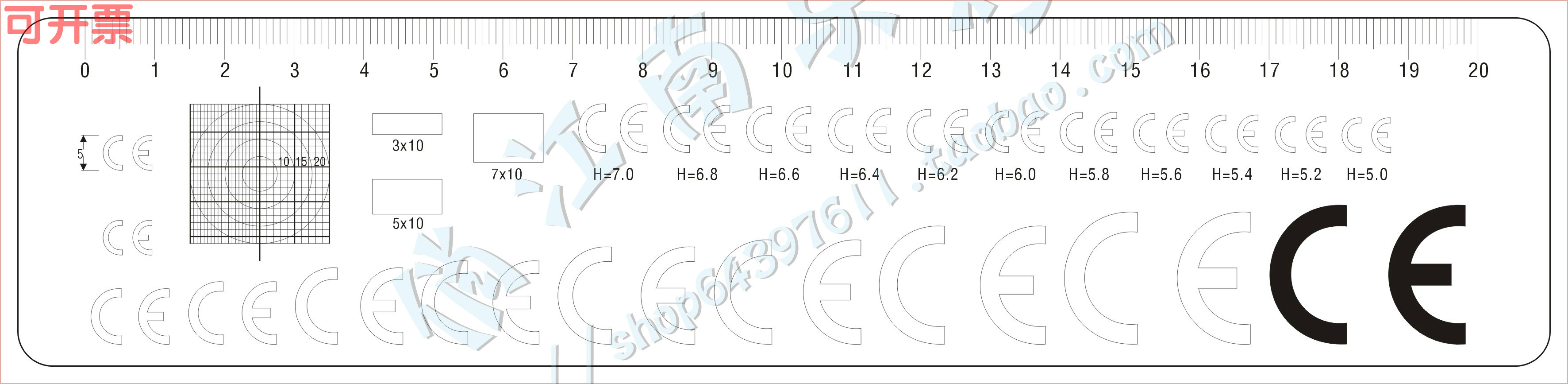 CE Standard Measuring Dot Cable Fillin Ferrin Ferrin Ferring Rules Measuring Point High Accuracy and Direct Measurement Line