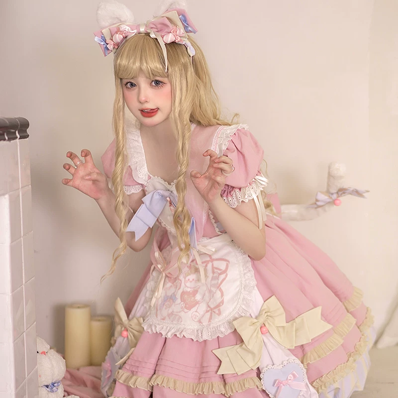 Подлинное милое платье, (Физика), стиль Lolita, полный комплект