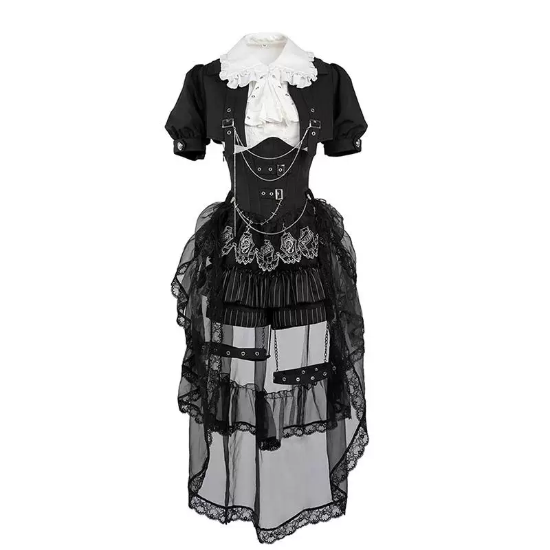 [Готовый запас] серия Raven Prince Lolita молодой гей наряд британский стиль разделенная подлинная версия