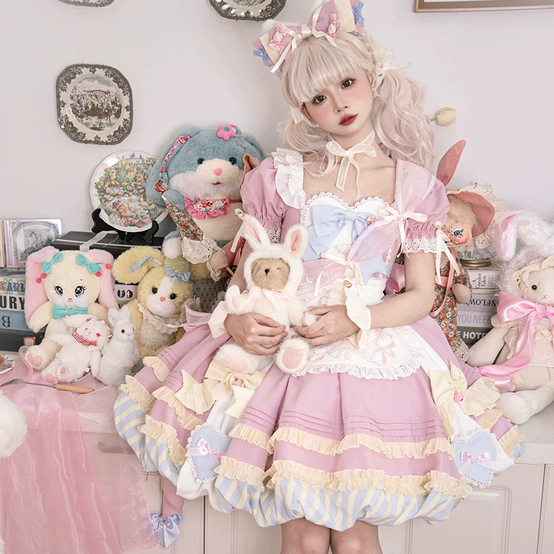 Подлинное милое платье, (Физика), стиль Lolita, полный комплект