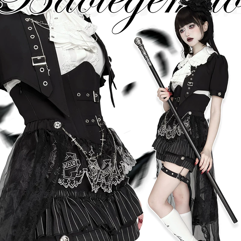 [Готовый запас] серия Raven Prince Lolita молодой гей наряд британский стиль разделенная подлинная версия