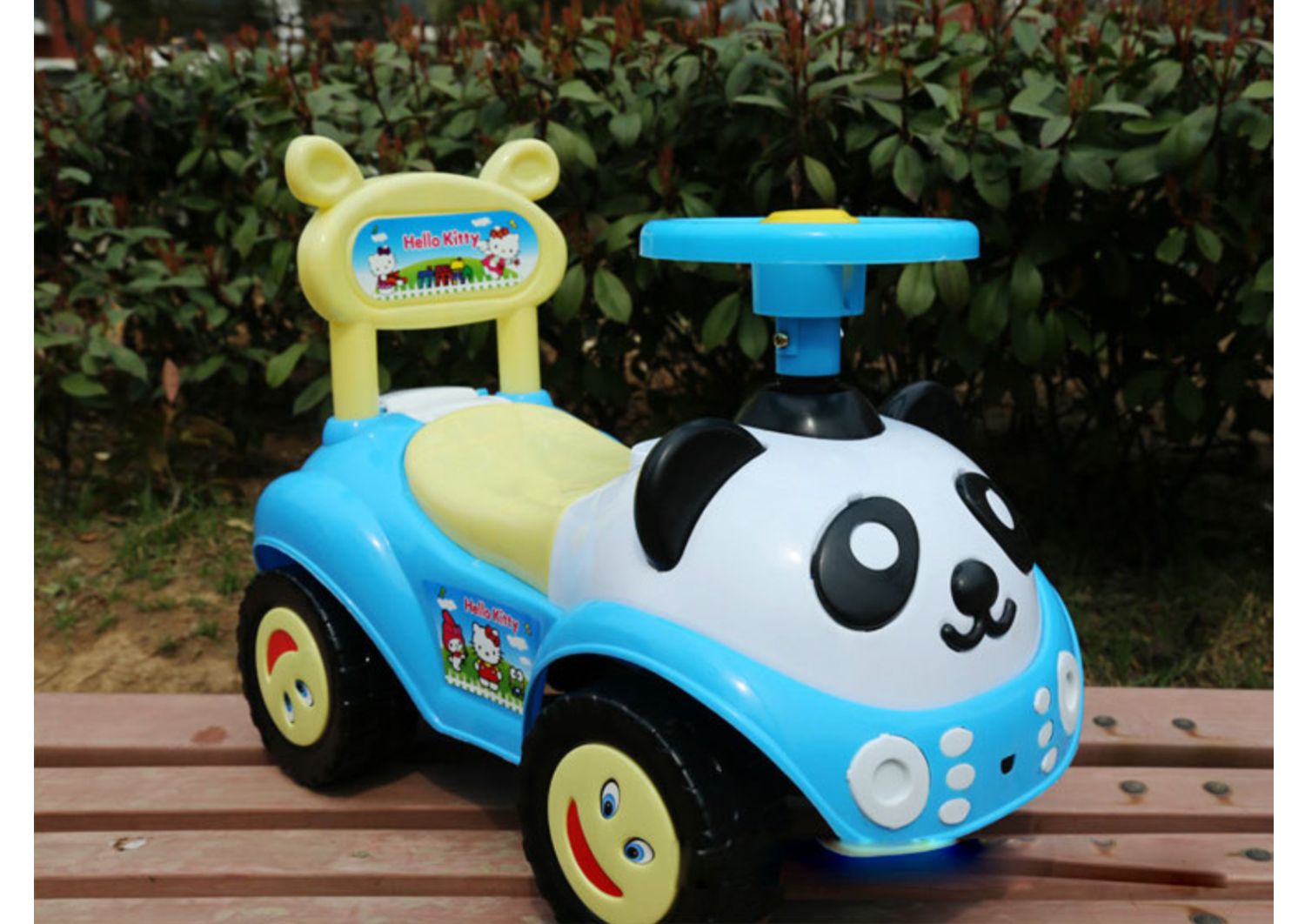 Xe tay ga trẻ em bốn bánh xe gấu trúc xoắn với âm nhạc ánh sáng yo xe em bé đi bộ xe đẩy D - Con lăn trượt patinet / trẻ em xe cân bằng