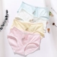 Quần lót cotton Nam Cực cotton thấp eo 100% cotton 裆 Quần lót tam giác nữ mùa hè vải cotton mỏng quần lót cạp cao