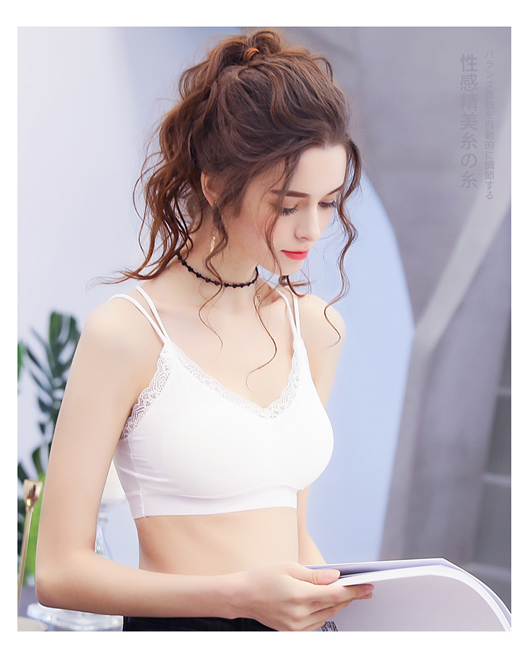 Mùa hè làm đẹp trở lại vest nữ ống top để ngăn chặn ánh sáng chéo gợi cảm tập hợp đồ lót quấn ngực nữ ống hàng đầu áo lót trẻ em