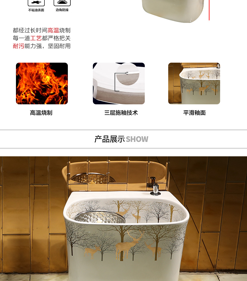 European pillar basin ceramic sanitary ware lavatory washbasins home floor balcony of small family toilet stage basin