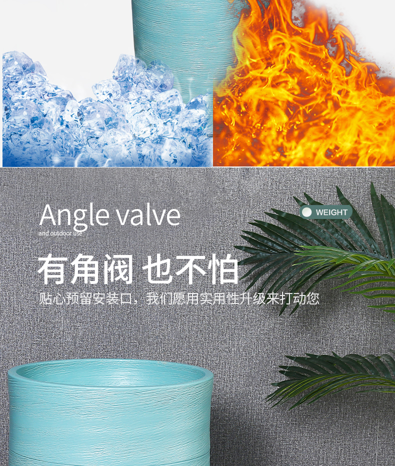King beautiful ceramic column basin one contracted hotel toilet lavatory household Nordic pillar lavabo