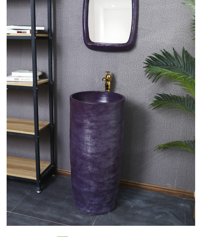 For example the Nordic ceramic lavabo, wang home on floor balcony column vertical lavatory basin of toilet