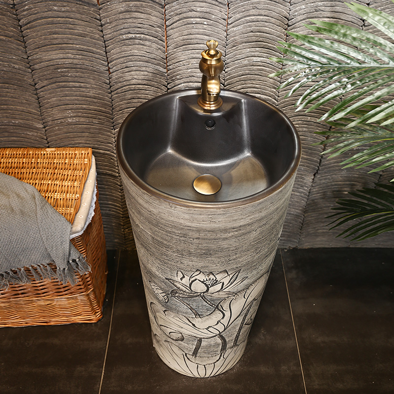 What king of Chinese style its column basin ceramic column type lavatory is suing sink sink