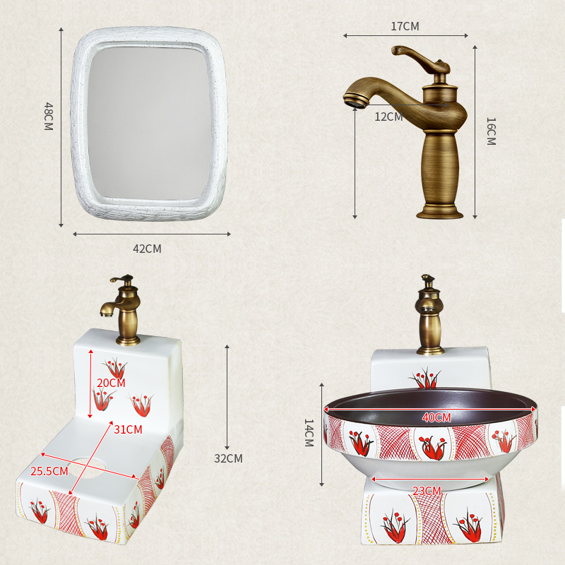 What king of archaize ceramic hanging for wash gargle toilet lavabo art home hang a wall lavatory basin