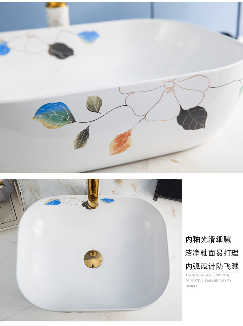 The Lavatory basin of ceramic table more oval sink basin, art basin home toilet wash basin