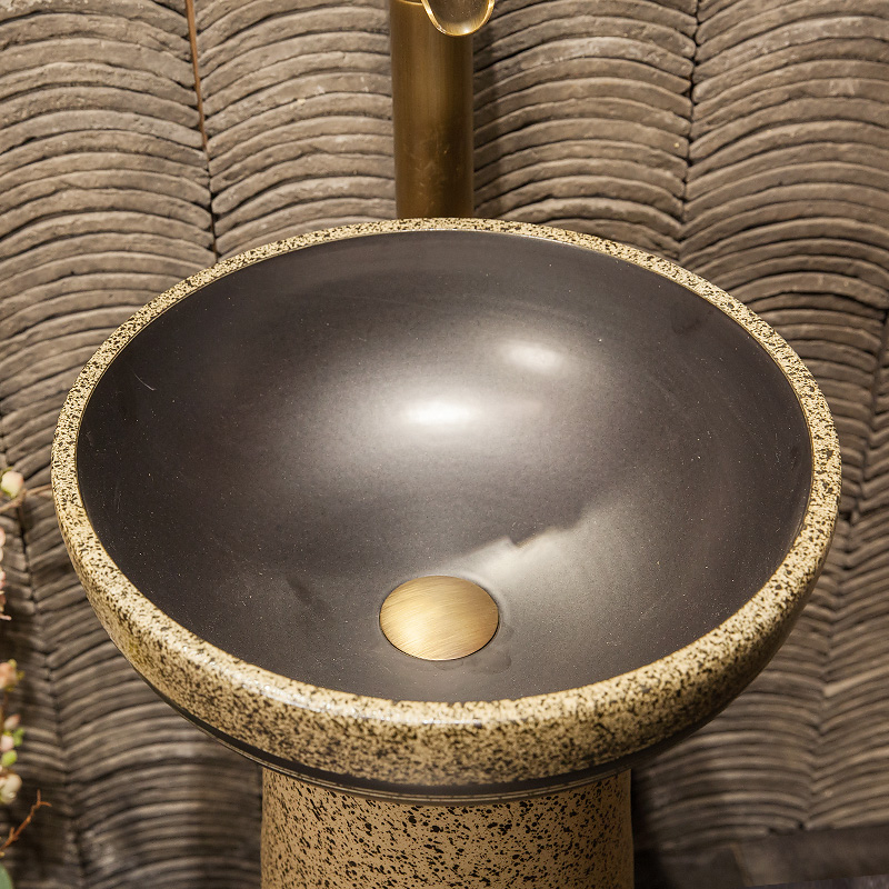 King beautiful balcony ceramic art basin one - piece toilet the post column basin lavatory basin that wash a face to wash your hands