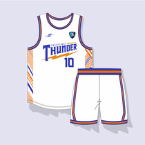 Basketball suit male custom team match team suit American sports training jersey printed summer breathable vest