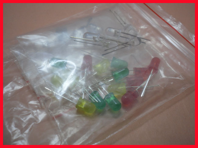 元件包 5MM LED包 发光二极管包 5种各5只 特价