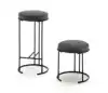 Black minimalist bar chair Household Wrought iron high-legged round stool Simple modern office front desk chair high chair