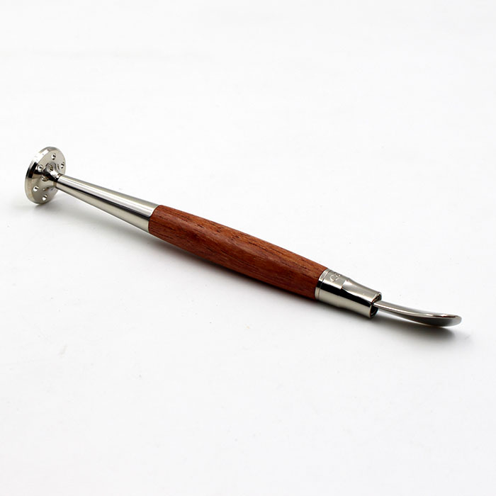 Tobacco pipe pressing rod rosewood metal electroplating cleaning anti-flame three-in-one cigarette knife through strip carbon repair