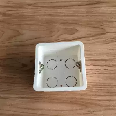 Type 86 universal switch socket box White junction box concealed bottom box Dark wire box Offline cassette 200