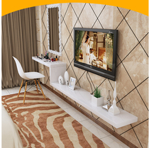Customized paint TV cabinet wall set-top box shelf partition wall-mounted decorative frame background wall shelf lying